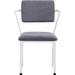 Latitude Run® Side Chair Upholstered, Metal in Gray/White | 34 H x 24 W x 23 D in | Wayfair 45264799D52541D3A06219895D098137