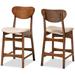 Katya Mid-Century Modern 2-Piece Counter Stool Set