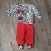 Disney Matching Sets | Disney Baby Matching Set | Color: Red/White | Size: 3-6mb