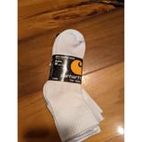 Carhartt Other | Carhartt For Kids Boys Quarter Socks 3 Pair | Color: White | Size: Medium