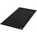 HOMCOM Bodenschutzmatte Sportmatte für Fitnessgeräte Schwarz 180 cm x 90 cm x 0,6 cm - Schwarz