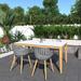 Amazonia Phairer FSC Certified Wood Outdoor Patio Dining Set