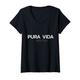 Damen PURA VIDA LEBENSSTIL T-Shirt mit V-Ausschnitt