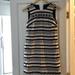 J. Crew Dresses | J Crew Shift Dress. Navy And Cream Stripped | Color: Blue/Cream | Size: 0p