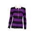 Gucci Tops | Gucci Women's Black And Purple Striped White Collar Shirt - Used - Medium | Color: Black/Purple/White | Size: M