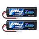 Zeee 7.2V 4200mAh RC NiMH Battery for RC Car RC Truck HPI Losi Kyosho Tamiya Hobby (2 Pack)