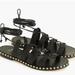 J. Crew Shoes | J. Crew Studded Gladiator Sandals | Color: Black/Gold | Size: 9.5