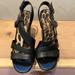 Jessica Simpson Shoes | Jessica Simpson Black Strap Wedges Size 8.5 | Color: Black | Size: 8.5