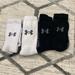 Under Armour Underwear & Socks | 2 Pairs Of Under Armour Socks | Color: Black/White | Size: M