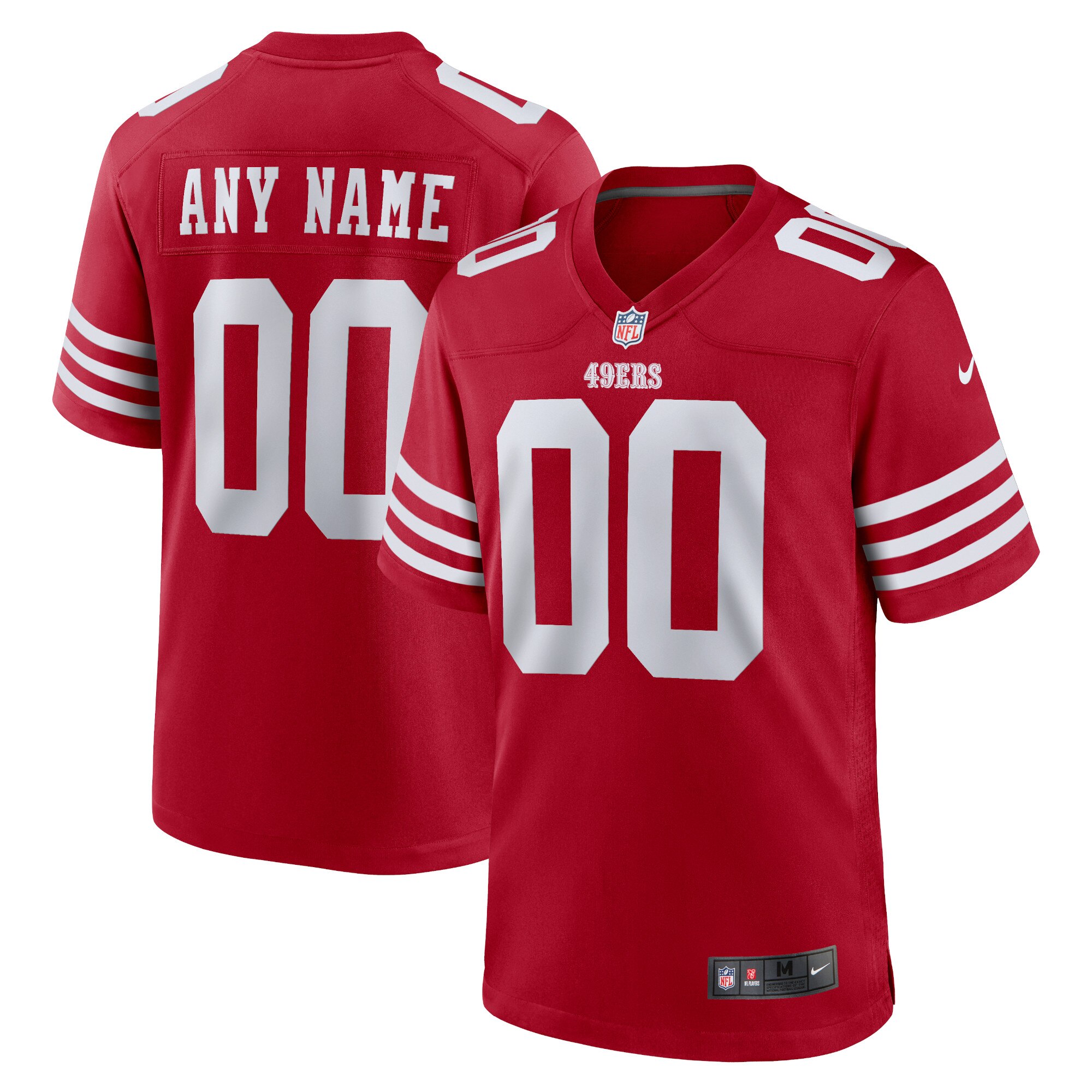 San Francisco 49ers Nike Game Heimtrikot - scharlachRöt - Personalisiert - Herren Image
