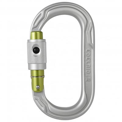 Edelrid - Oval Power 2500 Permalock - Verschlusskarabiner grau