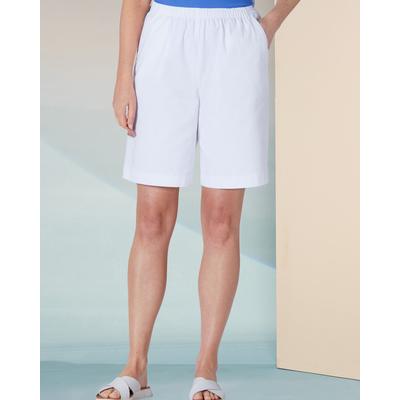 Draper's & Damon's Women's Classic Comfort® Shorts - White - M - Misses