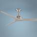 60" Fanimation Spitfire Nickel Damp Rated Ceiling Fan with Remote