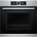 Bosch Serie 8, Einbau-Backofen mit Mikrowellenfunktion, 60 x 60 cm, Edelstahl HMG6764S1