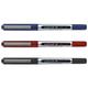 Uni-Ball Eye Micro UB-150 - Liquid Ink Rollerball Pen Set - Mixed Pack of 3 - Black, Blue, Red