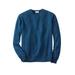 Men's Big & Tall Liberty Blues™ Crewneck Cable Knit Sweater by Liberty Blues in Royal Blue Marl (Size 5XL)