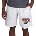 Men's Concepts Sport White/Charcoal Minnesota Wild Alley Fleece Shorts