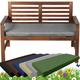 Garden Bench Cushion – 2 Seater Bench Seat Pad – 108 x 42 CM – 6 CM Thick – Weather & Water Resistance Fabric – Long Garden Chair Patio Pub Furniture Cushion Outdoor/Indoor (2 SEATER, GREY)
