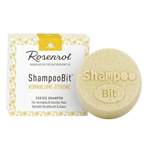 Rosenrot Festes ShampooBit® - Kornblume-Zitrone 60g