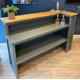 Large Bar, Man cave bar, gin bar, cocktail bar, home bar, garden room bar, home pub bar, L-shape bar, reception desk, solid oak worktop