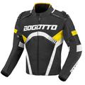 Bogotto Boomerang wasserdichte Motorrad Textiljacke, schwarz-gelb, Größe 3XL