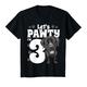 Kinder 3 Jahre alte, schwarze Labrador-Hunde-Geburtstagsgeschenk, Geschenk zum 3. Geburtstag T-Shirt