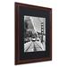 Trademark Fine Art 'San Francisco Cable Car' Framed Photographic Print on Canvas Canvas, Wood in Black/White | 20 H x 16 W x 0.5 D in | Wayfair