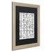 Trademark Fine Art 'Birds & Flowers' Framed Graphic Art Print Canvas in Black/Green/White | 20 H x 16 W x 0.75 D in | Wayfair ALI5516-W1620BMF