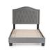 Lark Manor™ Twin Tufted Upholstered Low Profile Platform Bed Upholstered in Gray | 44 H x 42 W x 80 D in | Wayfair 3F0D866324F34D71A0D4C165C4EBA1E2