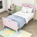 Red Barrel Studio® Wood Platform Bed Wood in Pink | 43 H x 42 W x 80 D in | Wayfair 4BCA6D3C43784641B21FD585195CA7D3