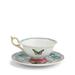 Wedgwood Wonderlust Menagerie Teacup & Saucer Bone China/Ceramic in Blue/Green/White | 2.16 H x 4.21 W in | Wayfair 1057267