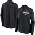 "NUT WHTSOX NOIR FEMME NIKE PRIMETIME LOCAL TOUCH 1/2 ZIP PACER TOP JACLADQZP"