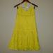 J. Crew Dresses | J. Crew Halter Dress Yellow Embroidered Linen 2p | Color: Yellow | Size: 2p