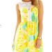 Lilly Pulitzer Dresses | Lilly Pulitzer Raegan Fit & Flare Dress First Impressions - Yellow - Size 2 | Color: White/Yellow | Size: 2