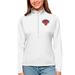 Women's Antigua White New York Knicks Tribute Half-Zip Top