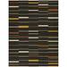 Gray/Yellow 84 x 63 x 0.01 in Indoor/Outdoor Area Rug - Balta Rugs Striped Machine Woven Indoor/Outdoor Area Rug in Charcoal/Yellow | Wayfair