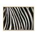 East Urban Home Detail of Black & White Zebra Lines III - Painting on Canvas in Black/Green | 35.5 H x 45.5 W x 1.5 D in | Wayfair