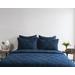 Casi 100% Belgian Flax Linen Midnight Blue Standard Sham - Kosas Home V240107