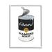 Stupell Industries Traditional Condensed Soup Can Glam Fashion Pop Black Oversized White Framed Giclee Texturized Art By Amanda Green | Wayfair