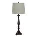 Canora Grey Beltran 32" Black Buffet Lamp Metal in Black/Gray | 32 H x 16 W x 16 D in | Wayfair 00703FDA1DA44744A3035E8E5B2F7BA1