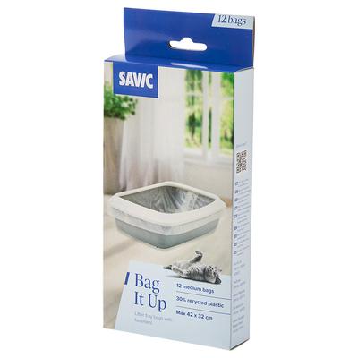 12x Bag It Up Medium Litter Tray Bags for Savic Litter Tray