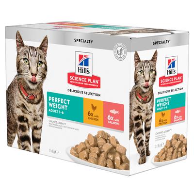 48x85g Perfect Weight Hill's Science Plan Wet Cat Food