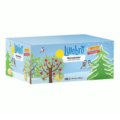 100x90g Fat Balls (Without Net) Lillebro Wild Bird Food