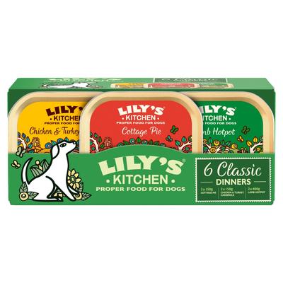 24x150g Classic Trays Multipack Lily's Kitchen Wet Dog Food