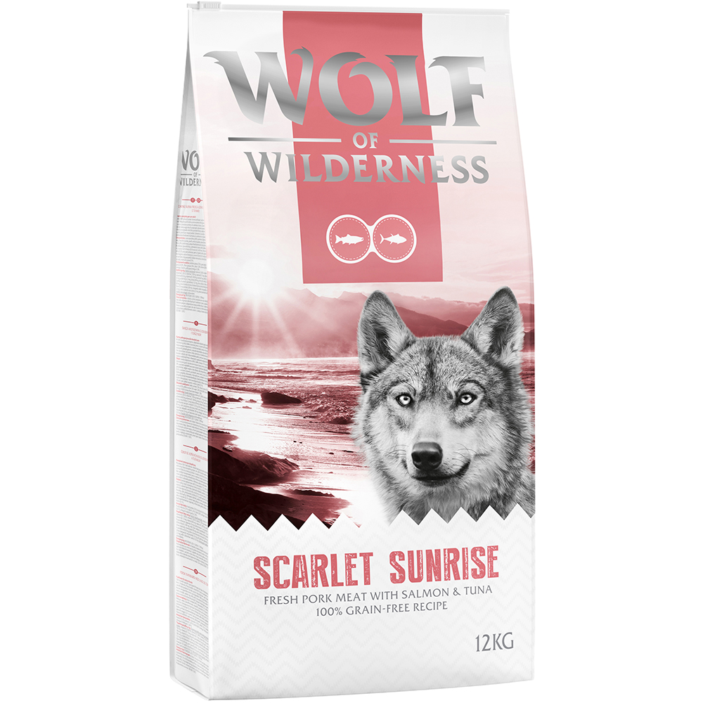2x12kg Adult Salmon Tuna Scarlet Sunrise Wolf of Wilderness Dry Dog Food