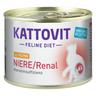 6x185g Chicken Kidney/Renal Kattovit Wet Cat Food