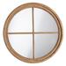 Loon Peak® Asiran Round Wood Framed Wall Mounted Accent Mirror in Wood in Brown | 29 H in | Wayfair 3DB84A4B584A44B7B5C564D94F83345E