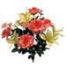 Primrue Roses & Lilies Mixed Bush Plastic in Red/Green/White | 21 H x 14 W x 7 D in | Wayfair 43C4D88E454E429AB05EDD07CFDE776E