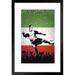 Latitude Run® Italy Soccer Player Sports Matted Framed Art Print Wall Decor 20X26 Inch Paper | 26 H x 20 W x 1.5 D in | Wayfair
