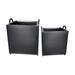 Latitude Run® 2-Piece Metal Cachepot Set Metal | 20.1 H x 16.5 W x 15.3 D in | Wayfair A63BAF1D9C10432E8119FF7B80AD2310